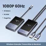 UGREEN Wireless HDMI Transmitter and Receiver 30m 1080P@60Hz, USB-C to HDMI 5GHz with PD 60W | CM737
