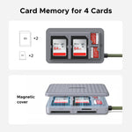 UGREEN USB-C SD Card Reader 170MB/s with 4-Card Storage, 2×SD + 1×TF Slots Gray | CM868