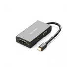 UGREEN Mini DisplayPort to HDMI / VGA / DVI 3-in-1 Adapter 4K Black | MD114