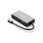 UGREEN Mini DisplayPort to HDMI / VGA / DVI 3-in-1 Adapter 4K Black | MD114