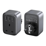 UGREEN Mobile Phone Accessories 15290| UGREEN - Outlet Extender Converter (1 AC Outlets+30W 2A1C) EU Socket and UK Plug
