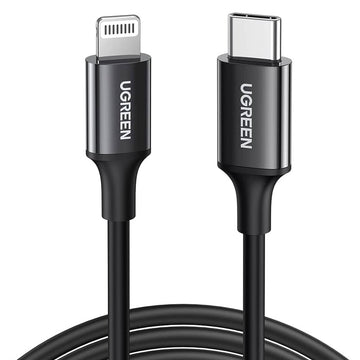 UGREEN Mobile Phone Accessories 1Meter #60751 UGREEN Lightning To Type-C 2.0 Male Charging Cable (Black) | US171
