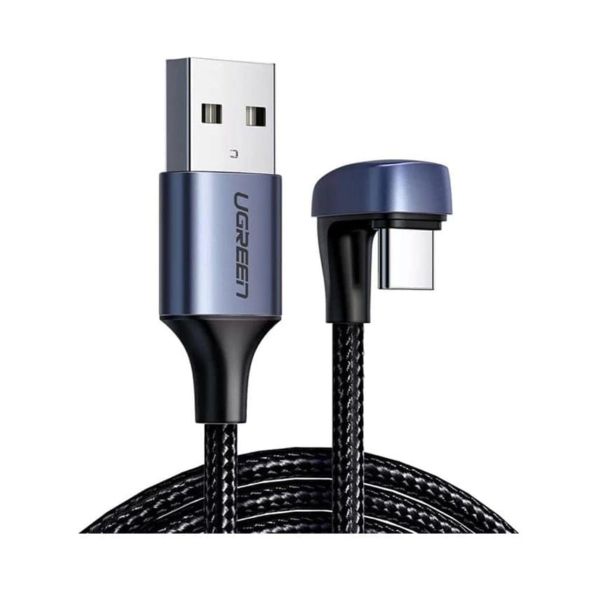 UGREEN Angled USB-C Male To USB2.0 A Male 3A Data Cable(180°Angle) / US311 - متجر نصر