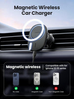 UGREEN Mobile Phone Accessories 25925 /UGREEN MagSafe Car Mount Charger, Magnetic Wireless Car Charger, Fast Charge Auto-Alignment Air Vent Car Phone Holder