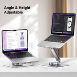 UGREEN Mobile Phone Accessories 90849 / Ugreen Swivel & Full Angle Hover Adjustable & Foldable Laptop Stand horizontal rotation 360 (201mm) Up To 17.3"  (Silver)