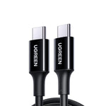 UGREEN Mobile Phone Accessories Black 1 Meter #80371 UGREEN 5A USB-C 2.0 To TYPE-C, Male To Male Data Cable 5A (Black-White) | US300