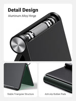 UGREEN Mobile Phone Accessories Black #50748 UGREEN-C Multi-Angle Foldable Tablet and Phone Stand Black | LP115 - Acc