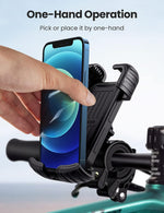 UGREEN Mobile Phone Accessories Black #60548 UGREEN-C Bike & Motorcycle Phone Mount 360° Rotation with Security Lock Black | LP494 - Acc