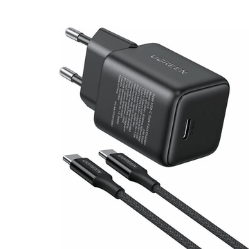 UGREEN Mobile Phone Accessories Black #65012 UGREEN 30W USB-C GaN Fast Charger EU (Set) -Multicolor / X513