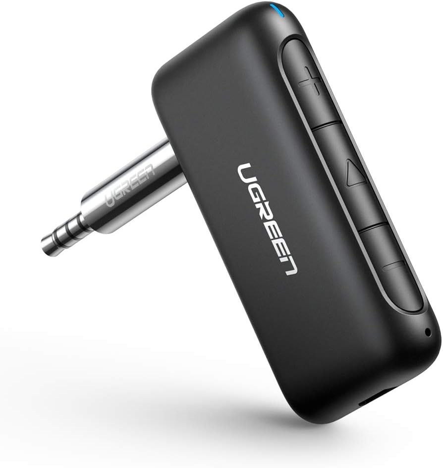 UGREEN-C Bluetooth 5.0 Receiver Car Aux Adapter with Built-in Mic Black | CM276 - Acc - متجر نصر