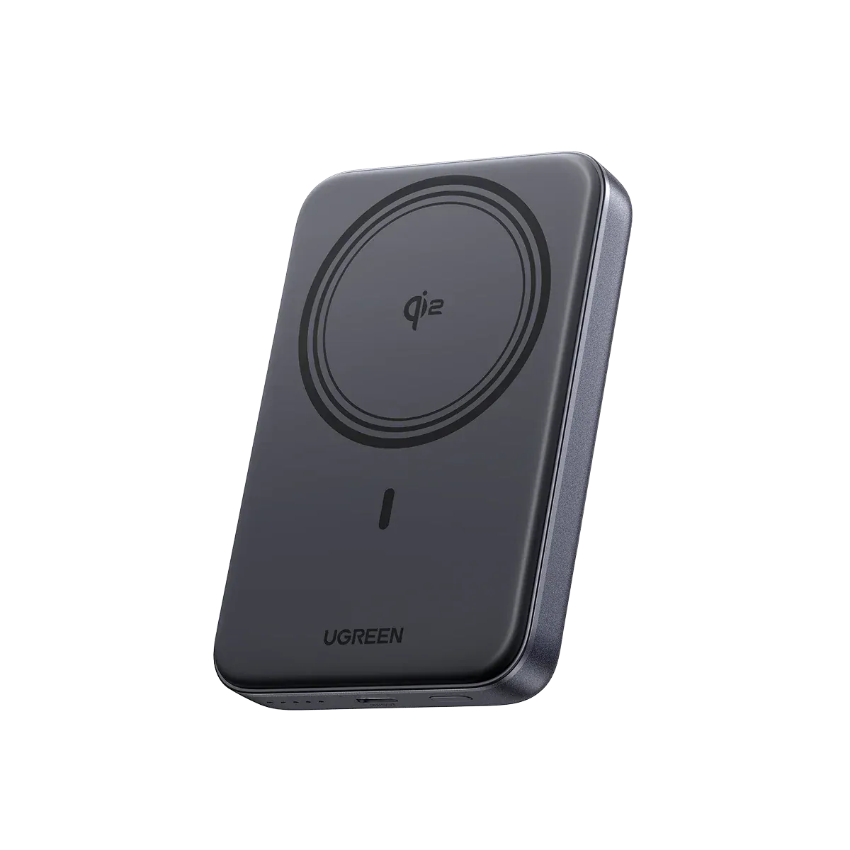 UGREEN-C Qi2 Magnetic Wireless Power Bank 10000mAh 15W Wireless 30W USB-C Gray | PB761 - Acc - متجر نصر