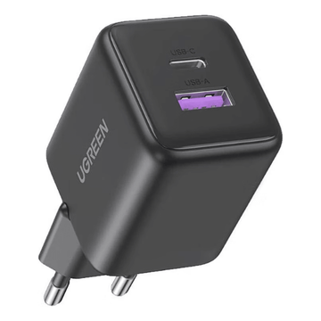UGREEN Mobile Phone Accessories Gray #55539 UGREEN 30W 2-Port GaN Fast Charger EU - Multicolor / X516