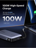 UGREEN Mobile Phone Accessories Gray #55992B UGREEN-C Nexode Power Bank 20000mAh 145W with Built-in USB-C Cable Gray | PB551 - Acc