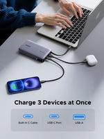 UGREEN Mobile Phone Accessories Gray #55992B UGREEN-C Nexode Power Bank 20000mAh 145W with Built-in USB-C Cable Gray | PB551 - Acc
