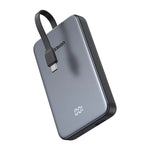 UGREEN Mobile Phone Accessories Gray #75161B UGREEN-C Power Bank 10000mAh 20W with Built-in USB-C Cable and Digital Display Gray | PB526 - Acc