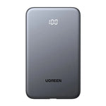 UGREEN Mobile Phone Accessories Gray #75161B UGREEN-C Power Bank 10000mAh 20W with Built-in USB-C Cable and Digital Display Gray | PB526 - Acc