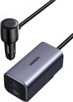 UGREEN Mobile Phone Accessories Space Gray #35571 UGREEN-C 150W 4-Port GaN Car Charger PD 3.1 140W with 1m Extension Cable Space Gray | EC706 - Acc