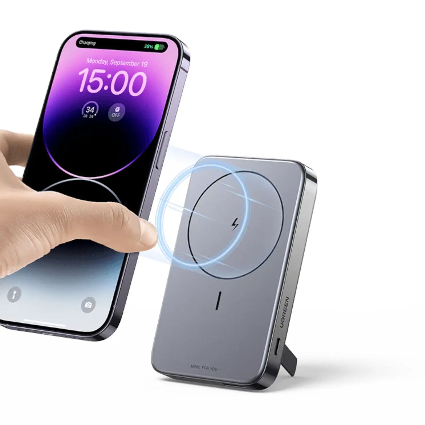 UGREEN 10000mAh Magnetic Wireless Charging Mobile Battery | 15086 - متجر نصر