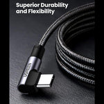 UGREEN Mobile Phone Accessories UGREEN 100W Right Angle USB C to USB C Fast Charging Cable / US334