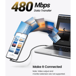 UGREEN Mobile Phone Accessories UGREEN 100W Right Angle USB C to USB C Fast Charging Cable / US334
