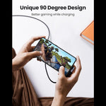 UGREEN Mobile Phone Accessories UGREEN 100W Right Angle USB C to USB C Fast Charging Cable / US334
