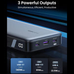 UGREEN Mobile Phone Accessories UGREEN 145W | 25000mAh for Laptop-3 Ports Power Bank | 90597A