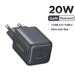 UGREEN Mobile Phone Accessories UGREEN 20W 2-Port GaN Fast Charger EU (Black) / X514 - 65737