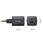 UGREEN Mobile Phone Accessories UGREEN 20W 2-Port GaN Fast Charger EU (Black) / X514 - 65737