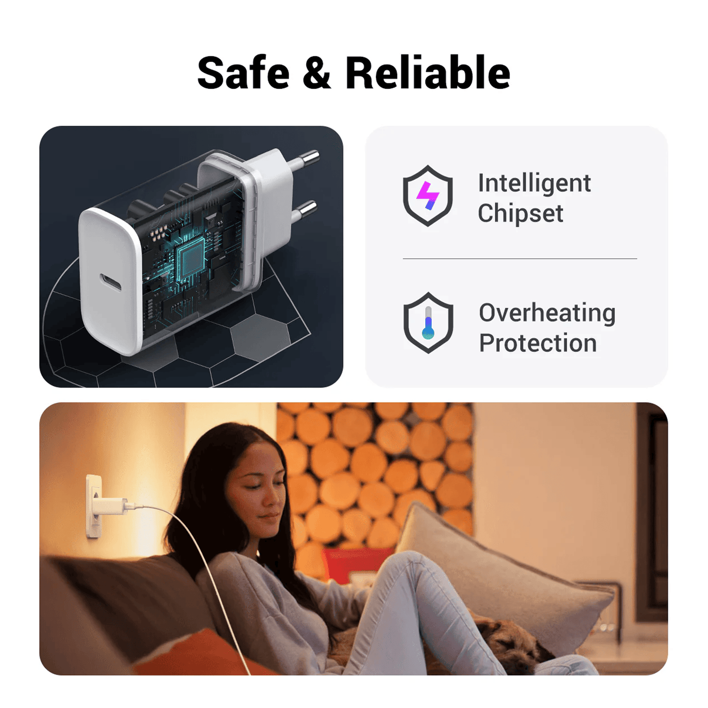 UGREEN 20W USB C Charger USB C Power Adapter Charging Plug | 60450 - متجر نصر