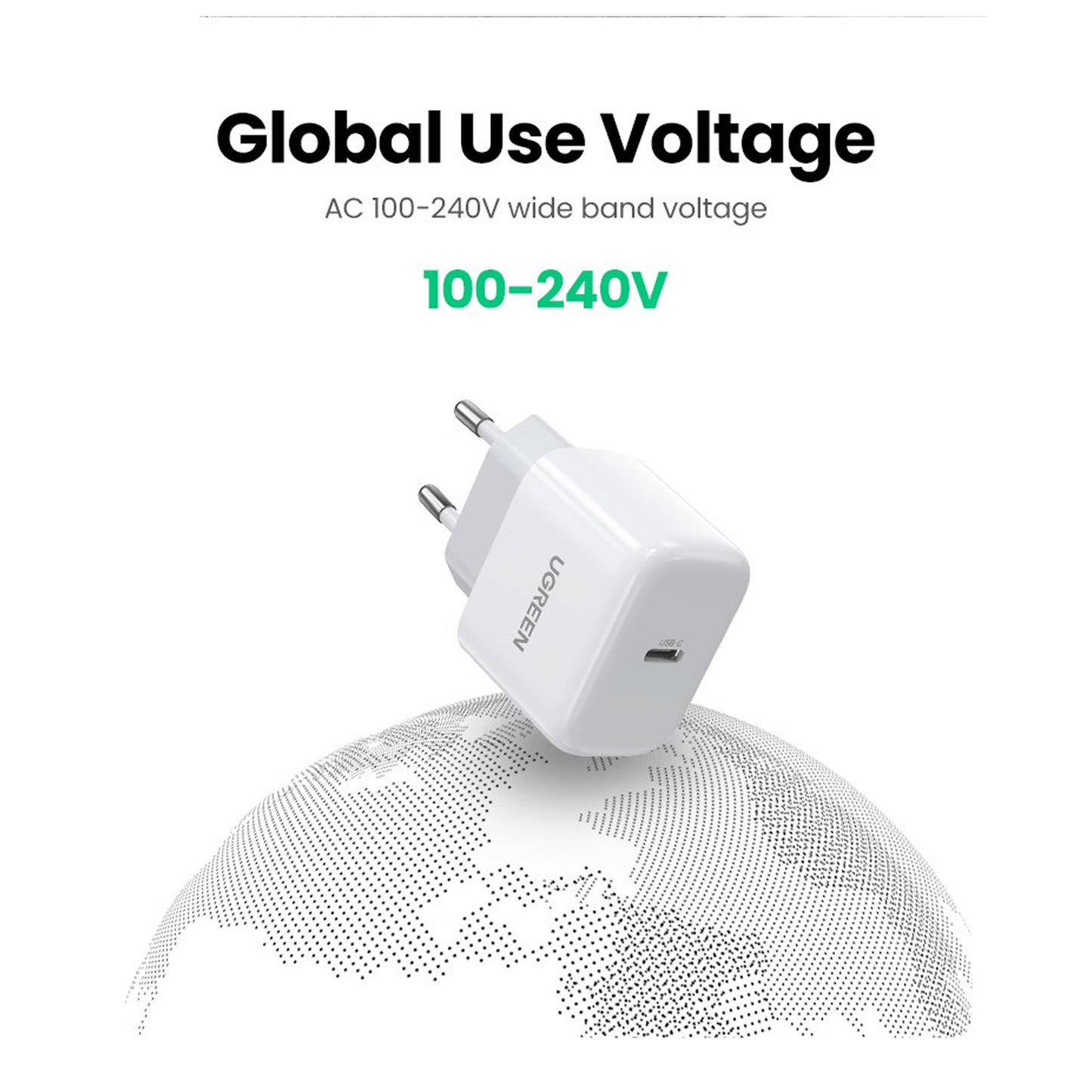 شاحن USB C بقوة 20 واط من يوجرين  /10220 - متجر نصر
