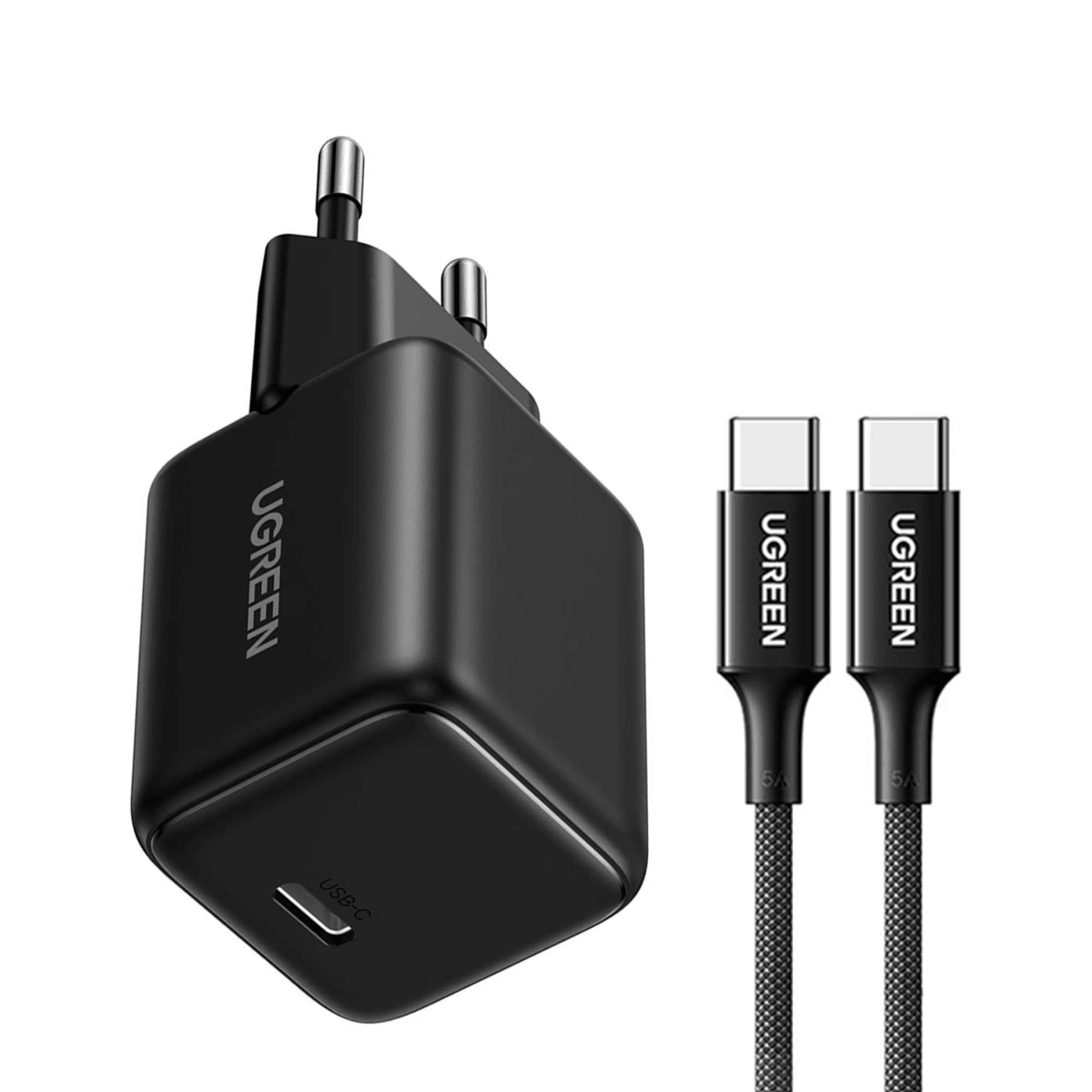 UGREEN 30W USB-C GaN Fast Charger EU (Set) -Multicolor / X513 - متجر نصر