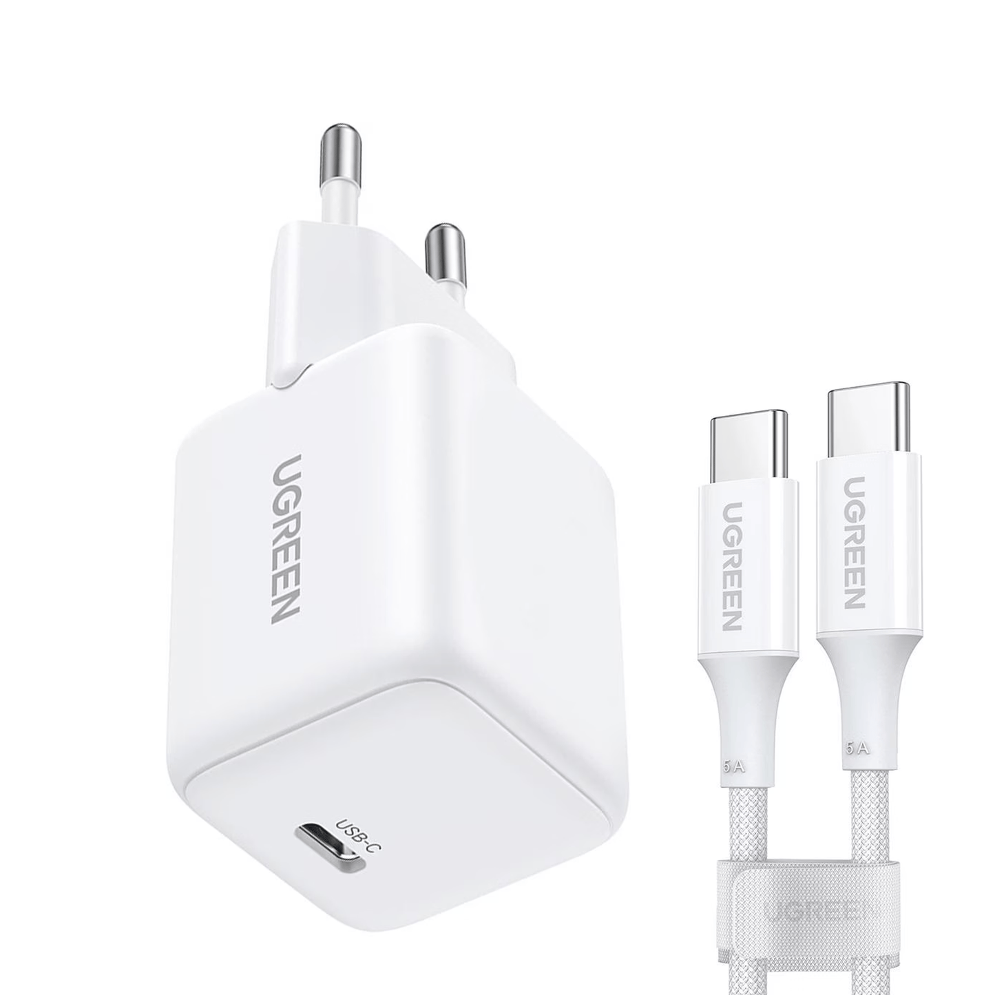 UGREEN 30W USB-C GaN Fast Charger EU (Set) -Multicolor / X513 - متجر نصر