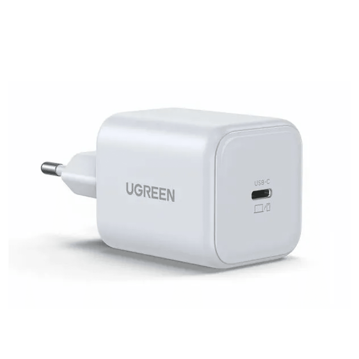 شاحن UGREEN السريع بقوة 45 واط بمنفذ USB-C بتقنية GaN، لون أبيض، إصدار الاتحاد الأوروبي / X524 - 65053 - متجر نصر