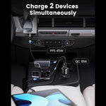 UGREEN Mobile Phone Accessories UGREEN 63W USB-C Car Charger PPS 45W PD Fast Charging 2-Port | 90645