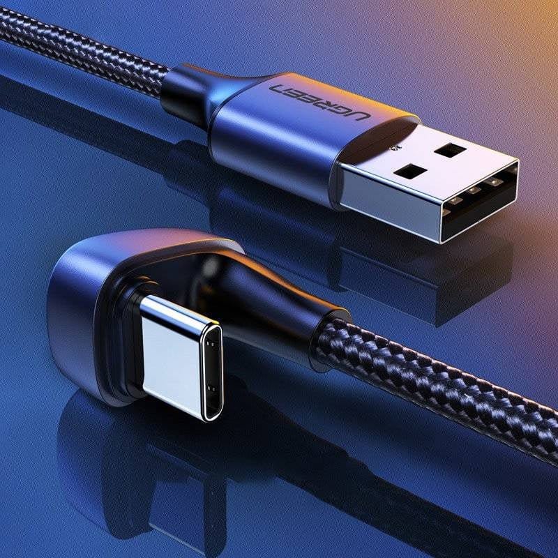UGREEN Angled USB-C Male To USB2.0 A Male 3A Data Cable(180°Angle) / US311 - متجر نصر