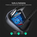 UGREEN Mobile Phone Accessories UGREEN Angled USB-C Male To USB2.0 A Male 3A Data Cable(180°Angle) / US311