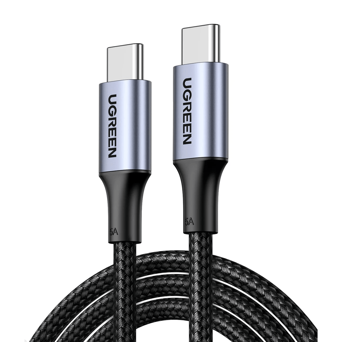 UGREEN Braided 100W Power Delivery PD Super Fast Charge Cable USB C to Type-C | 2M | 70429 - متجر نصر