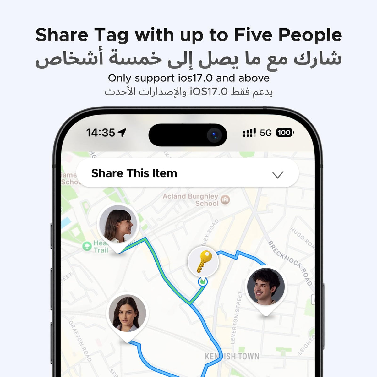 UGREEN-C FineTrack Smart Finder Bluetooth Tracker for Apple Find My (iOS Only) | CM816 - Acc - متجر نصر