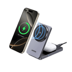 UGREEN Mobile Phone Accessories UGREEN-C MagFlow 2-in-1 Magnetic Wireless Charger Qi2 15W Foldable Stand | W706 - Acc