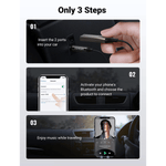 UGREEN Mobile Phone Accessories UGREEN Car Bluetooth 5.0 Receiver  Audio Adapter Black(5.0) / 70601