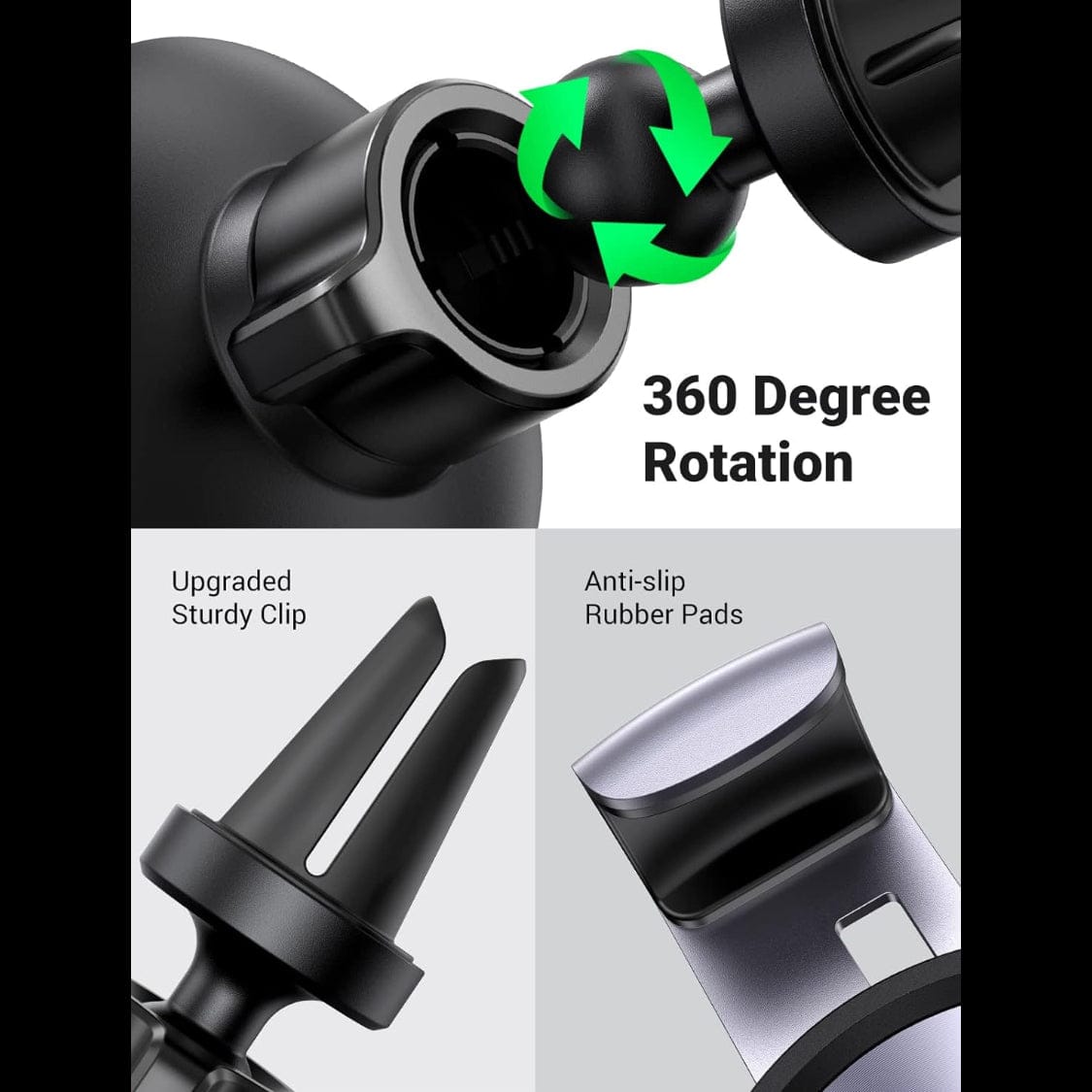 UGREEN Car Phone Holder Gravity Air Vent Auto Lock / 50564 - متجر نصر