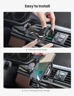 UGREEN Mobile Phone Accessories UGREEN Car Phone Mount Retractable Air Vent Gravity Cell Phone Holder Cradle with Hook /80871
