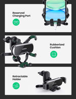 UGREEN Mobile Phone Accessories UGREEN Car Phone Mount Retractable Air Vent Gravity Cell Phone Holder Cradle with Hook /80871