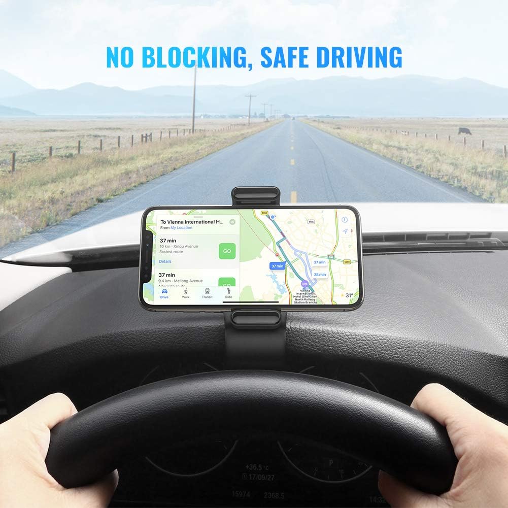 UGREEN Dashboard Snap Clip Phone Holder (Black) / 60796 - متجر نصر