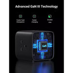 UGREEN Mobile Phone Accessories UGREEN DigiNest Cube Power Strip (3 AC Outlets + 65W 2A2C) EU Black | 60113