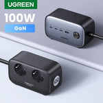 UGREEN Mobile Phone Accessories UGREEN DigiNest Pro Power Strip (2 AC Outlets+100W 3C1A) EU  USB C  GaN USB C Charger | 60167