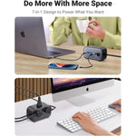 UGREEN Mobile Phone Accessories UGREEN DigiNest Pro Power Strip (2 AC Outlets+100W 3C1A) EU  USB C  GaN USB C Charger | 60167