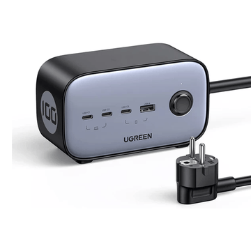 UGREEN Mobile Phone Accessories UGREEN DigiNest Pro Power Strip (2 AC Outlets+100W 3C1A) EU  USB C  GaN USB C Charger | 60167