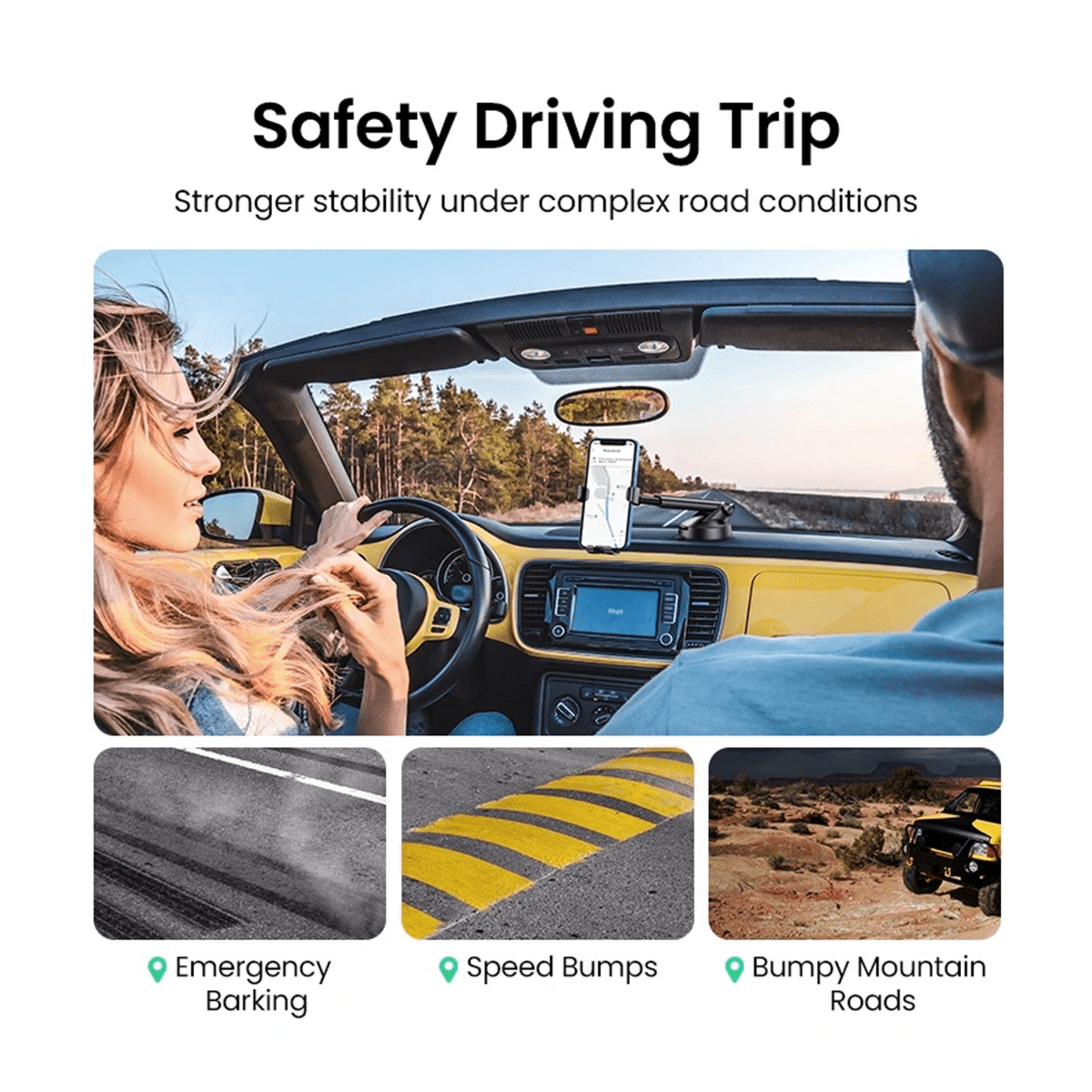 UGREEN Gravity Phone Holder with Suction Cup /LP200- 60990B - متجر نصر