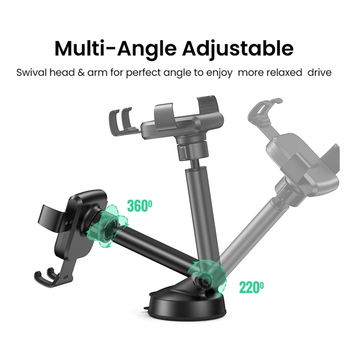 UGREEN Gravity Phone Holder with Suction Cup /LP200- 60990B - متجر نصر